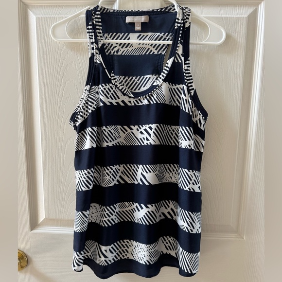 Banana Republic Blue & White tank - Picture 1 of 4